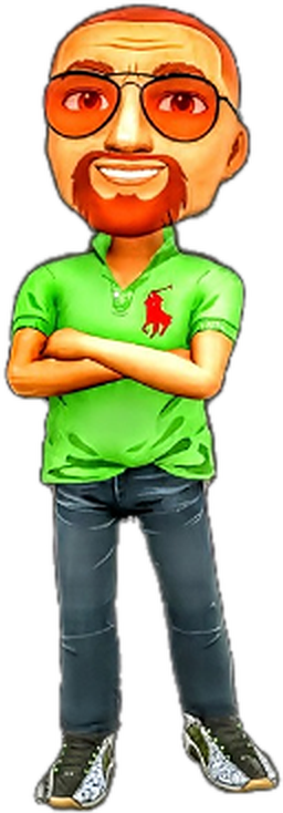 Cartoon of the Mike's Sprinkler Systems licensed irrigator in a green polo with arms crossed